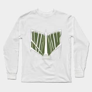 Abstract Bridge Architecture Design No. 750 Long Sleeve T-Shirt